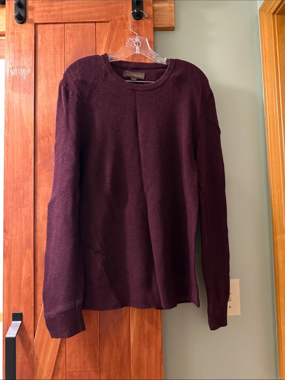 Club Monaco Men's Crewneck Sweater - Deep Plum